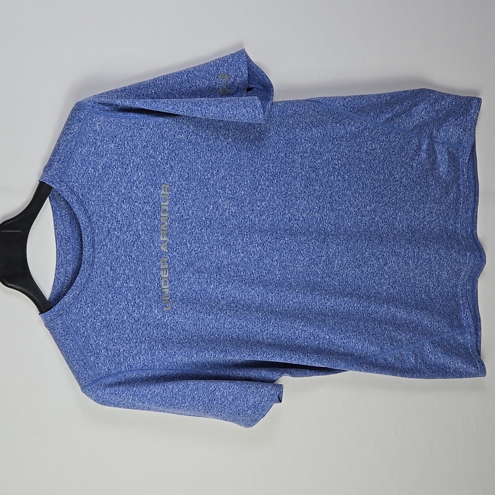 Under Armour Blue HeatGear Fitted Short Sleeves T-Shirt Sz XL Activewear Workout